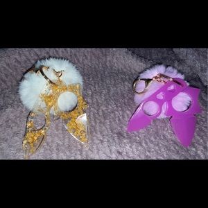 Epoxy resin self defense keychain